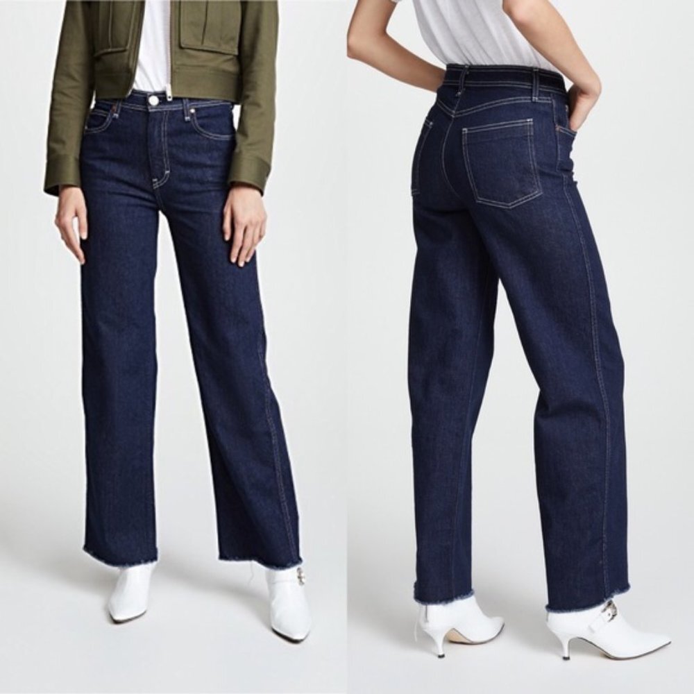 NEW Rag & Bone High Rise Dark Wash Derby Jeans
